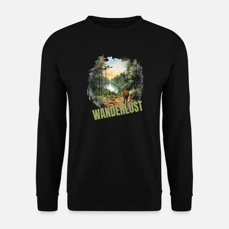 Wandern - Unisex Pullover - Schwarz