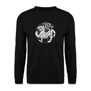 Tora No Maki (blanc) - Sweat-shirt Unisexe - noir - Devant - Alina (178cm) & Michal (187cm)