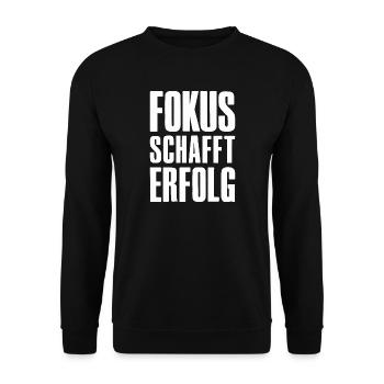 Success Saying for Founder Entrepreneur Startup - Unisex Sweatshirt - black - Front - Alina (178cm) & Michal (187cm)