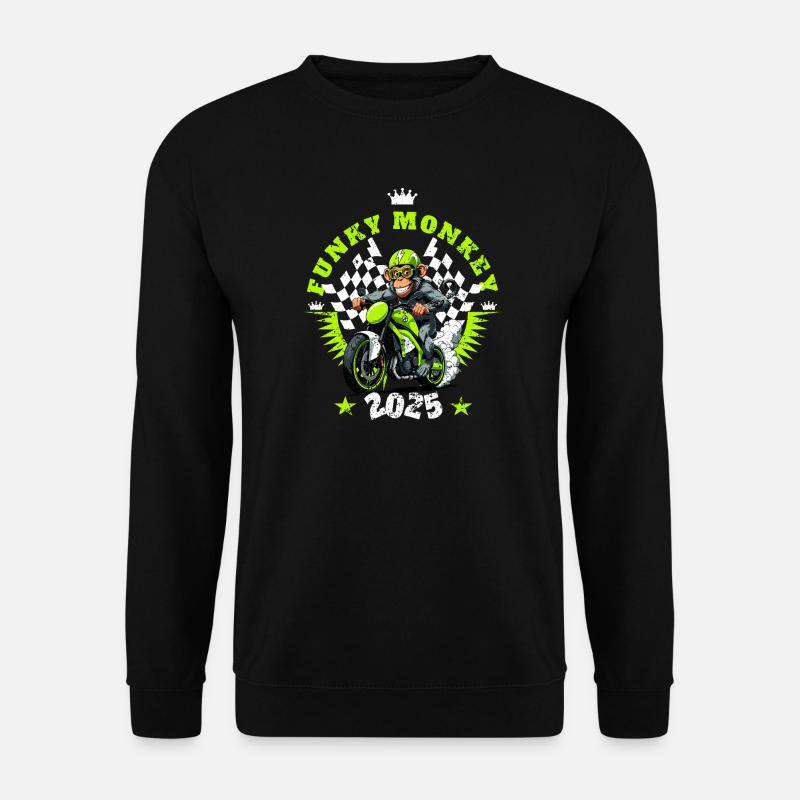 Lustiger Affe - Unisex Pullover - Schwarz