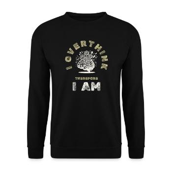 Brain Explosion Humor - Unisex Sweatshirt - black - Front - Alina (178cm) & Michal (187cm)