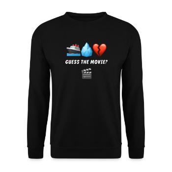 Emotionell Jojo och Isberg Motiv - Sweat-shirt Unisexe - noir - Devant - Alina (178cm) & Michal (187cm)