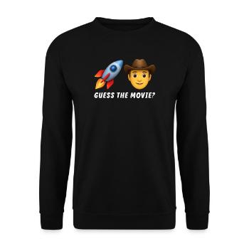 Conception de fusée d’aventure de cow-boy - Sweat-shirt Unisexe - noir - Devant - Alina (178cm) & Michal (187cm)