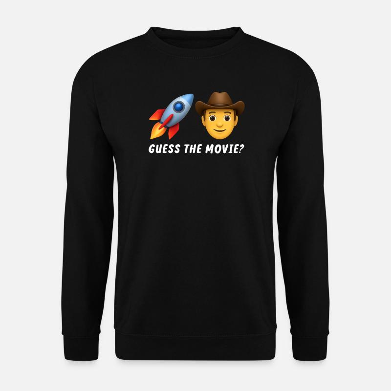 Cowboy Abenteuer Rakete Design - Unisex Pullover - Schwarz