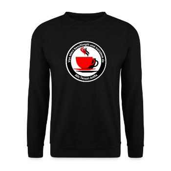 Alle Tassen Antifa - Unisex Pullover - Schwarz - Vorne - Alina (178cm) & Michal (187cm)