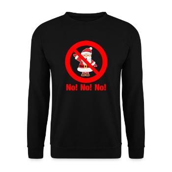 Les grogneurs de Noël anti-Noël - Sweat-shirt Unisexe - noir - Devant - Alina (178cm) & Michal (187cm)
