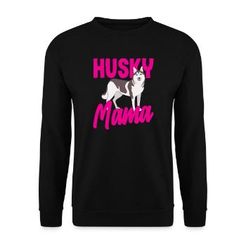 Drôle Husky Husky Propriétaire Husky Propriétaire Cadeau - Sweat-shirt Unisexe - noir - Devant - Alina (178cm) & Michal (187cm)