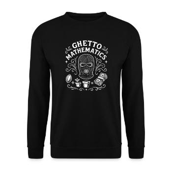 Ghetto Mathematics - Unisex Sweatshirt - black - Front - Alina (178cm) & Michal (187cm)