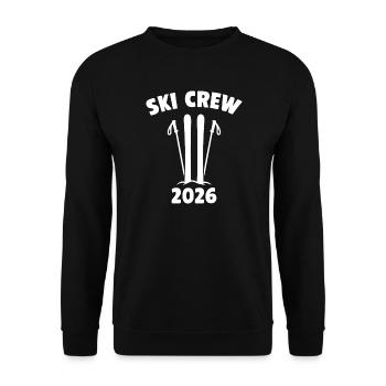 Ski Crew 2026 Logo - Unisex Pullover - Schwarz - Vorne - Alina (178cm) & Michal (187cm)
