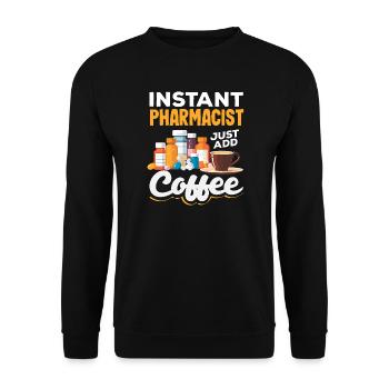 Pharmacist Pharmaceutical Technical - Unisex Sweatshirt - black - Front - Alina (178cm) & Michal (187cm)
