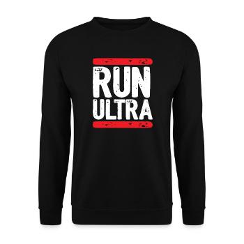 Run Ultra - Unisex Sweatshirt - black - Front - Alina (178cm) & Michal (187cm)