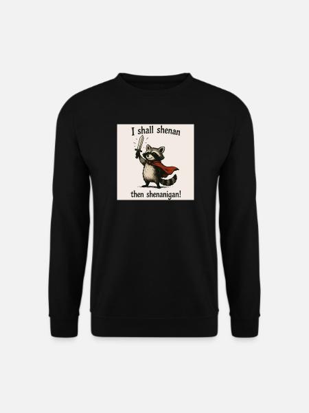 Waschbärheld-Shenanigan - Unisex Pullover - Schwarz