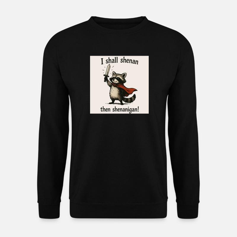 Héros raton laveur Péripée - Sweat-shirt Unisexe - noir