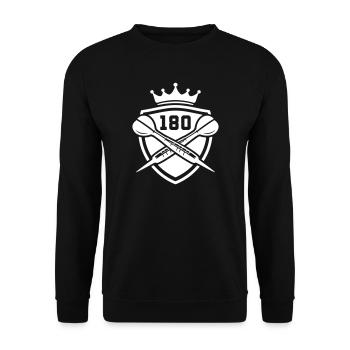 Blason Darts 180 - Sweat-shirt Unisexe - noir - Devant - Alina (178cm) & Michal (187cm)