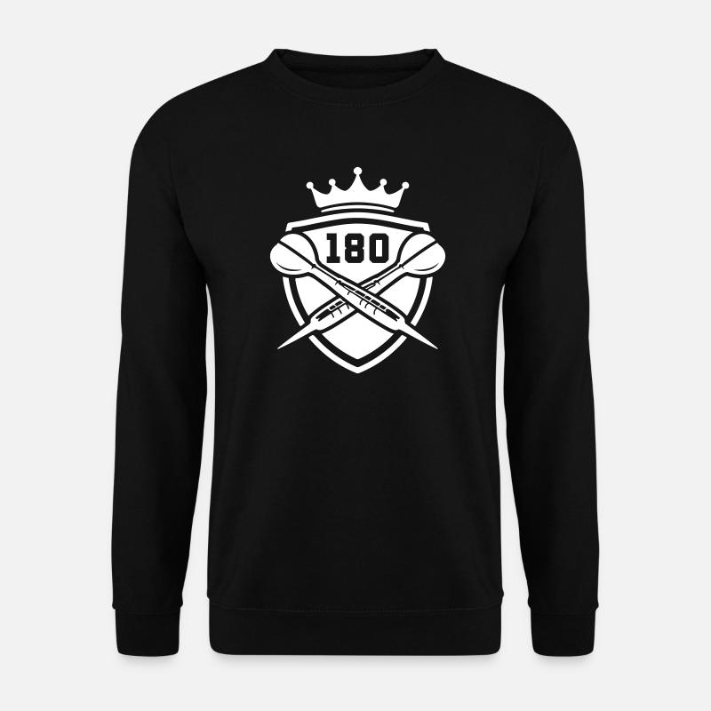 Darts 180 Wappen - Unisex Pullover - Schwarz