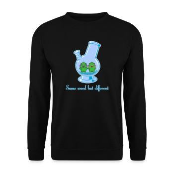 Same weed but different - Unisex Pullover - Schwarz - Vorne - Alina (178cm) & Michal (187cm)