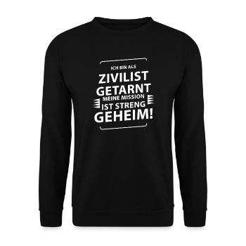 Carnival Costume - Unisex Sweatshirt - black - Front - Alina (178cm) & Michal (187cm)