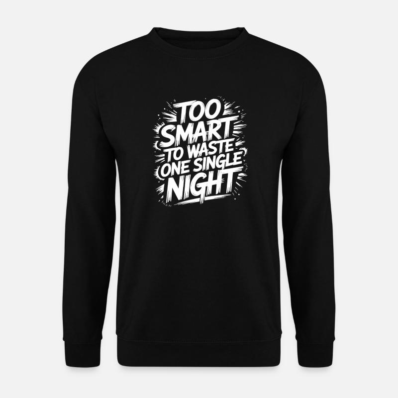 Statement Design für Nachtschwärmer - Unisex Pullover - Schwarz