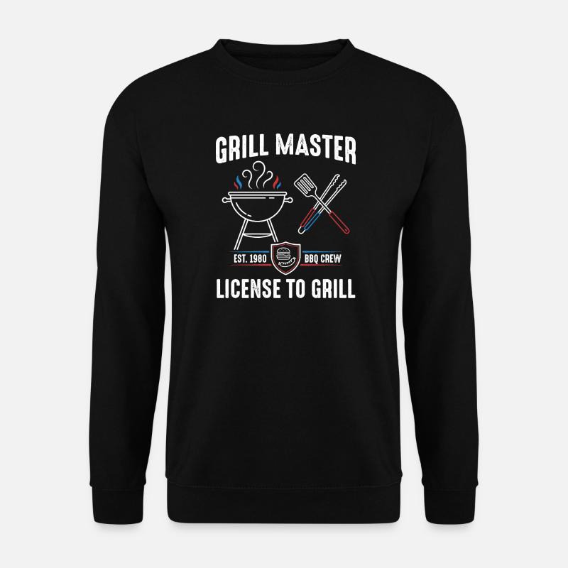 Grill Master Lizenz zum Grill - Unisex Pullover - Schwarz