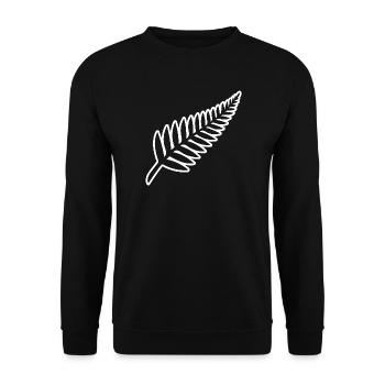 Neuseeland Fern Kiwi Rugby Neuseeländer Neuseeländer - Unisex Pullover - Schwarz - Vorne - Alina (178cm) & Michal (187cm)