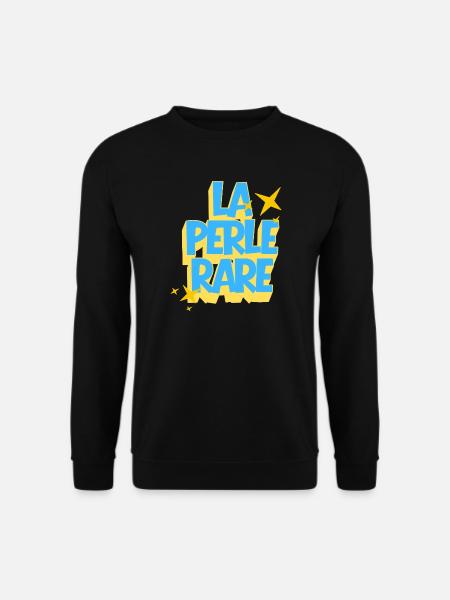 Die seltene Perle, positives Zitat - Unisex Pullover - Schwarz