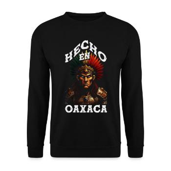 Mexiko Stolz & Heimat Mexikaner Mexico Flagge - Unisex Pullover - Schwarz - Vorne - Alina (178cm) & Michal (187cm)