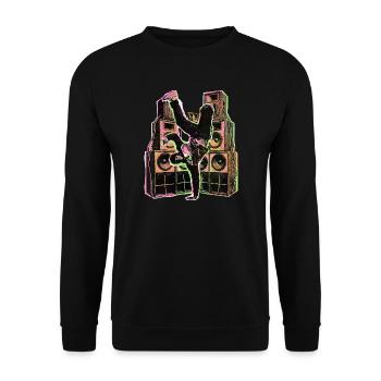 Hip Hop Breakdance - Unisex Sweatshirt - black - Front - Alina (178cm) & Michal (187cm)