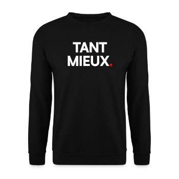Tant mieux - Sweat-shirt Unisexe - noir - Devant - Alina (178cm) & Michal (187cm)