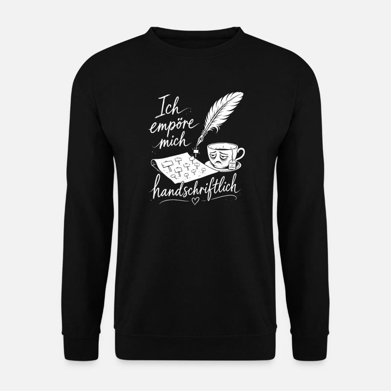 Ich empöre mich handschriftlich - Unisex Pullover - Schwarz