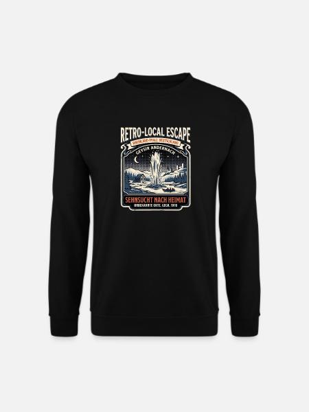 Geysir Andernach Heimat - Unisex Pullover - Schwarz