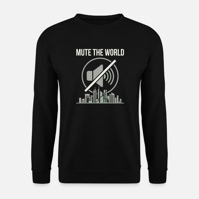 Mute Time - Unisex Sweatshirt - black