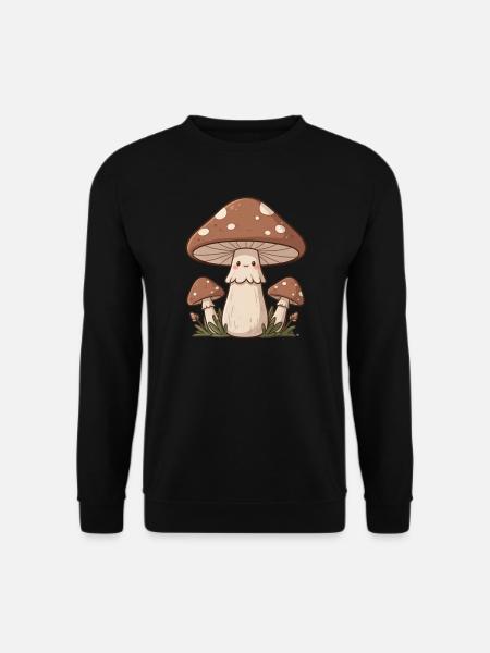 Pilz Pilzsammler Retro Geschenk Mushroom Hunter - Unisex Pullover - Schwarz