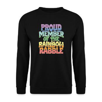 Membre fier de la populace arc-en-ciel - Sweat-shirt Unisexe - noir - Devant - Alina (178cm) & Michal (187cm)