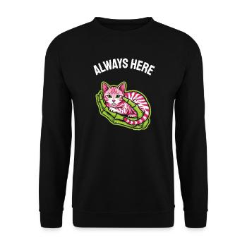 Toujours bien de dire chaton squelette chaton à main - Sweat-shirt Unisexe - noir - Devant - Alina (178cm) & Michal (187cm)