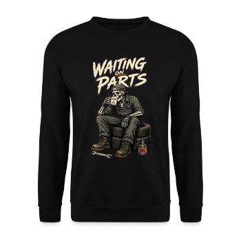 Car mechanic, mechatronics technician, car mechanic - Unisex Sweatshirt - black - Front - Alina (178cm) & Michal (187cm)
