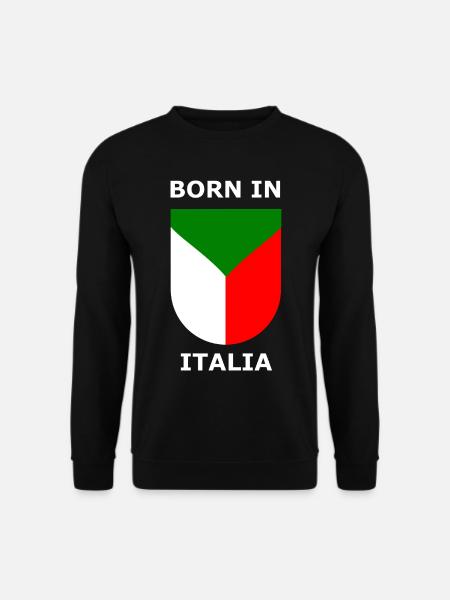 Geboren in Italia Schild - Unisex Pullover - Schwarz