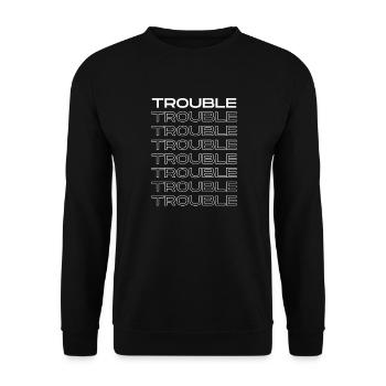 gestört - Unisex Pullover - Schwarz - Vorne - Alina (178cm) & Michal (187cm)