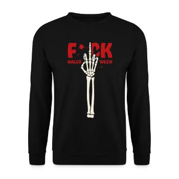 Halloween - Unisex Pullover - Schwarz - Vorne - Alina (178cm) & Michal (187cm)