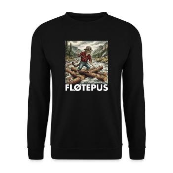 Sahnetorte - Unisex Pullover - Schwarz - Vorne - Alina (178cm) & Michal (187cm)