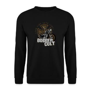 Bobber Cult - Unisex Sweatshirt - black - Front - Alina (178cm) & Michal (187cm)
