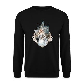 Goth Girl Gothic Prinzessin Mystisch Horror - Unisex Pullover - Schwarz - Vorne - Alina (178cm) & Michal (187cm)