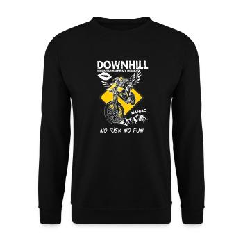 Downhill - Unisex Pullover - Schwarz - Vorne - Alina (178cm) & Michal (187cm)