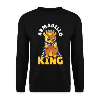 Armadillo Pet Armadillo Gift - Unisex Sweatshirt - black - Front - Alina (178cm) & Michal (187cm)