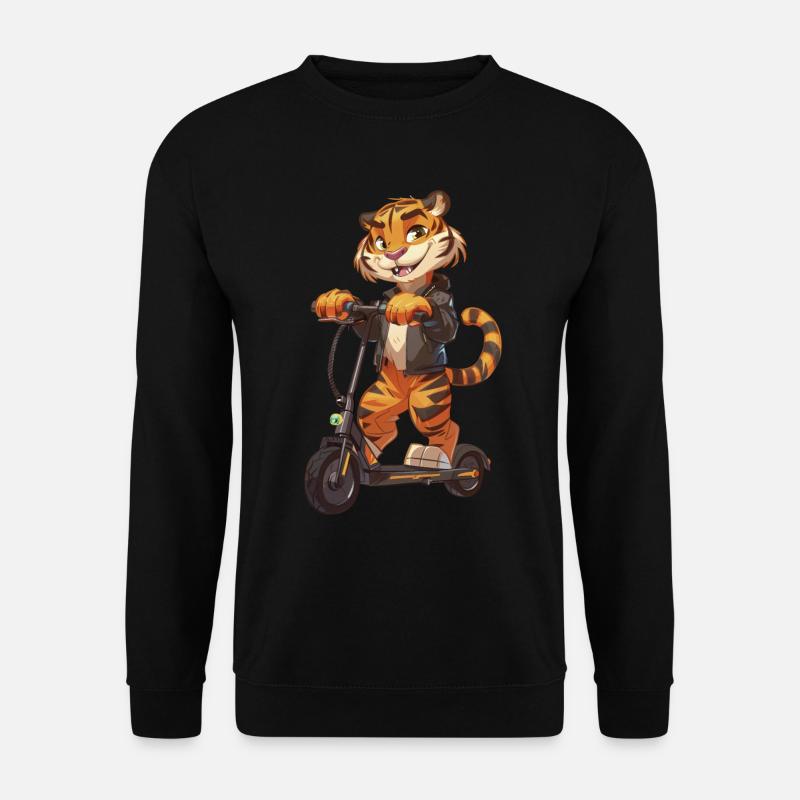 Tiger Roller - Unisex Pullover - Schwarz