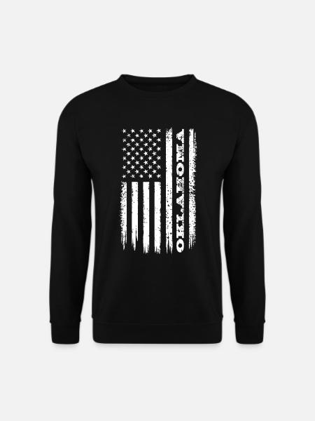 Flag USA Oklahoma State Gift - Unisex Sweatshirt - black