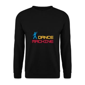★ Designfarben änderbar ★ Dance Machine - Unisex Pullover - Schwarz - Vorne - Alina (178cm) & Michal (187cm)