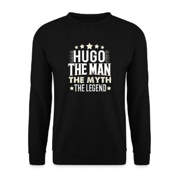 Hugo - Unisex Pullover - Schwarz - Vorne - Alina (178cm) & Michal (187cm)