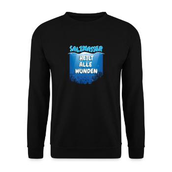 Diving Diver Saltwater Heal Sea Gift - Sweat-shirt Unisexe - noir - Devant - Alina (178cm) & Michal (187cm)