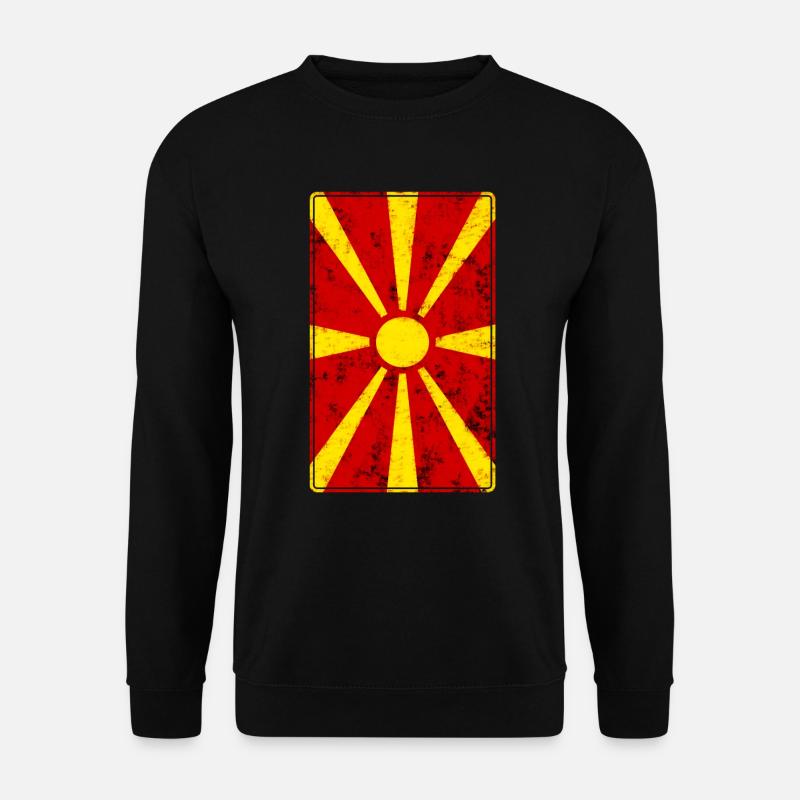 Mazedonien - Unisex Pullover - Schwarz