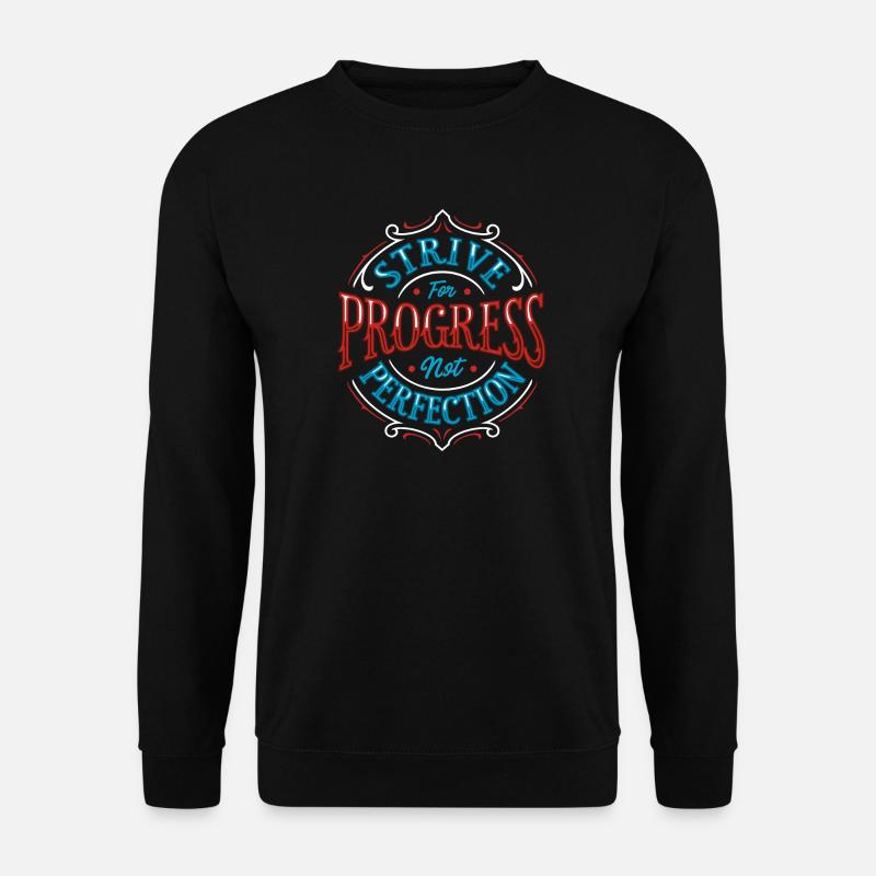 Poursuite du progrès - Sweat-shirt Unisexe - noir